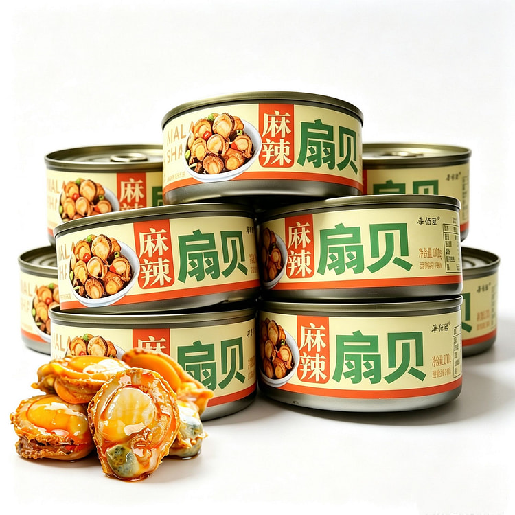Spicy Juicy Scallop Meat, Flavourful Oysters, Read 100 g*2 cans
