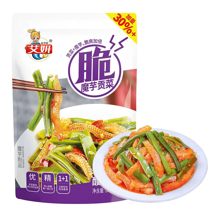 Aiyan Spicy Sour Gongcai Konjac Snack 108 g