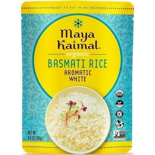 Maya Kaimal Organic Basmati Rice – Aromatic White (Ready-To-Eat) – 8.5 oz bag 8.5 oz