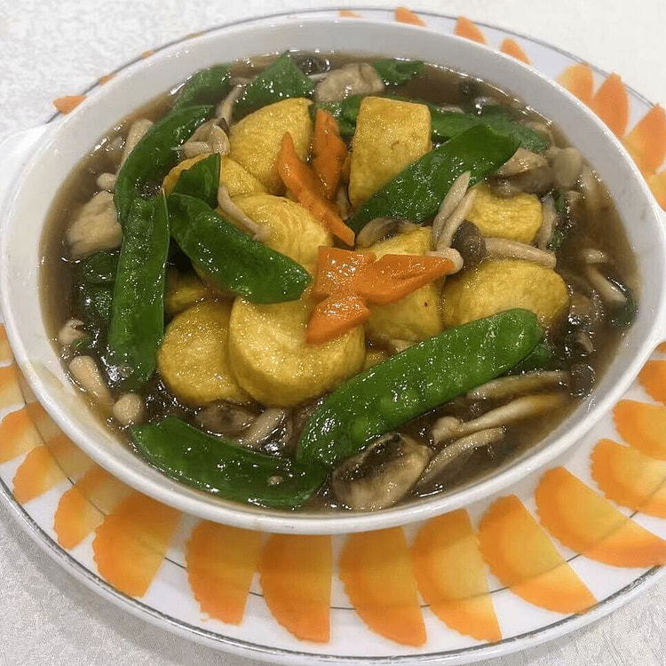 Silky Egg Tofu w/ Mixed Mushrooms