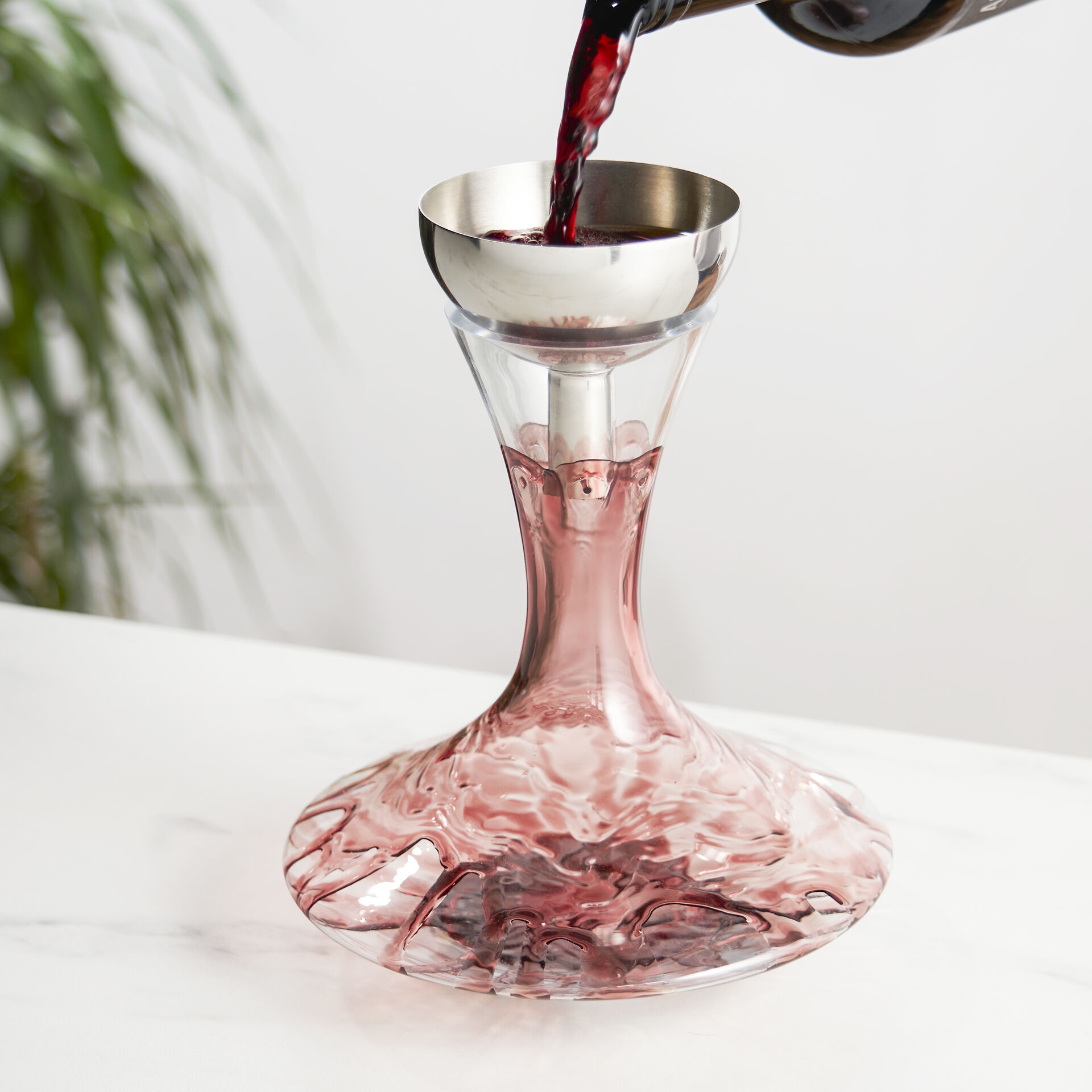 Get True Fountain Aerating Decanter Funnel, Red and White Wine Funnel with  Mesh sediment Strainer, bar accessories, Stainless Steel, 2-Piece set  Delivered | Weee! Asian Market