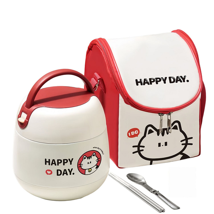304 Stainless Steel Insulated Lunch Box, 1.2L 1 count