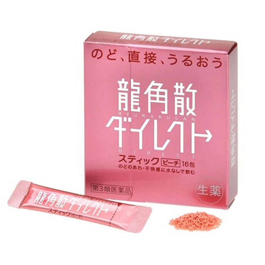 RYUKAKUSANPeachFlavorThroatMoisturizingGranul16pcs 1 box
