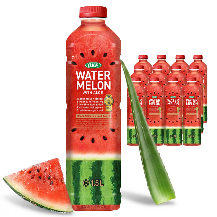 Watermelon Aloe Vera Juice Drink with Pure -12pk 50.72 fl.oz