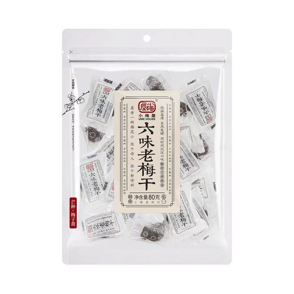 Komeiya six-flavor old dried plum 80g*1 bag 80 g