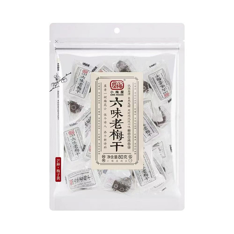 小梅屋六味老梅干80g*1袋