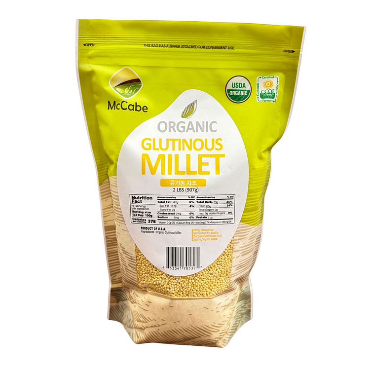 McCabe Organic Glutinous Millet (2lbs) 2 lbs 1 each