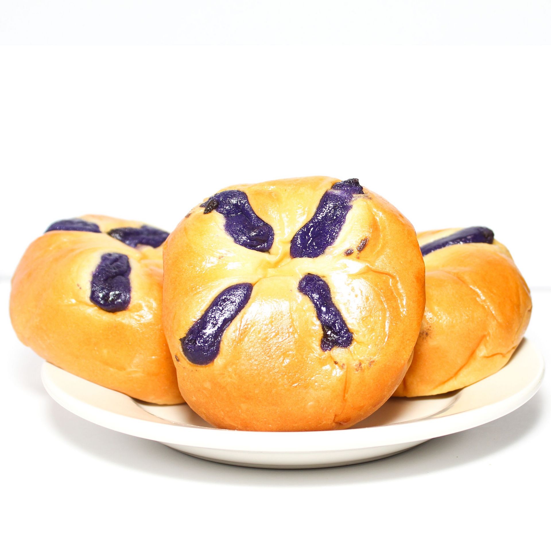 Pão de ube 3 unidades 330 g