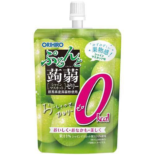 ORIHIRO Zero-Cal Konjac Jelly Muscat 130g 1 pack