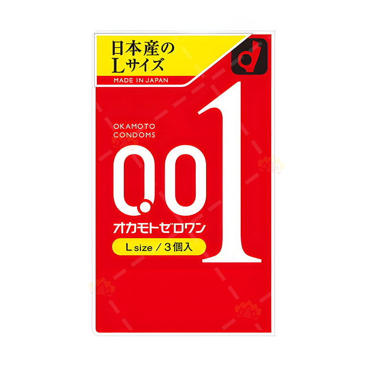 冈本0.01mm超薄避孕套 (L码) 3枚