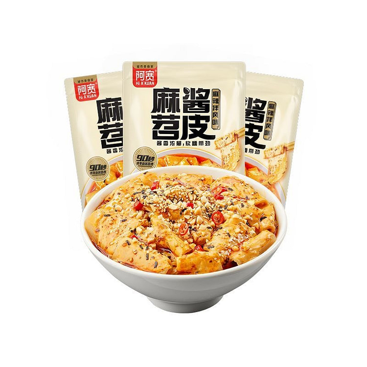 阿宽麻酱苕皮红薯宽粉皮网红夜宵速食220g 220 克