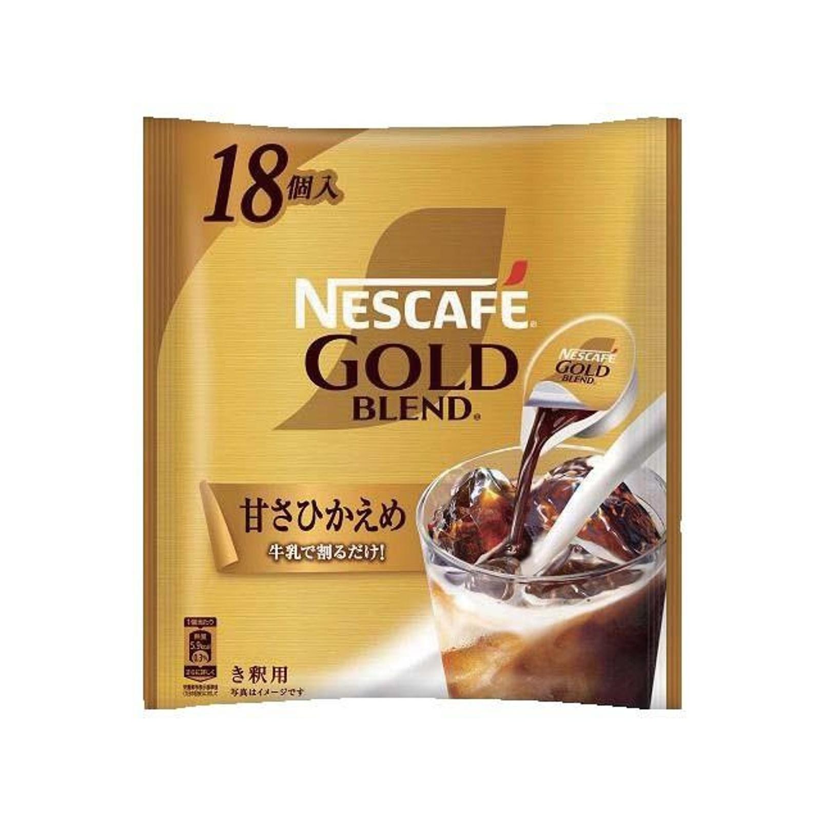 Nescafe Gold Blend Liquid Coffee Low Sugar 18p 1 count - Weee!