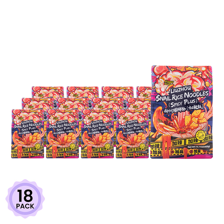 好欢螺 柳州螺蛳粉 加辣版 375 克*18 包