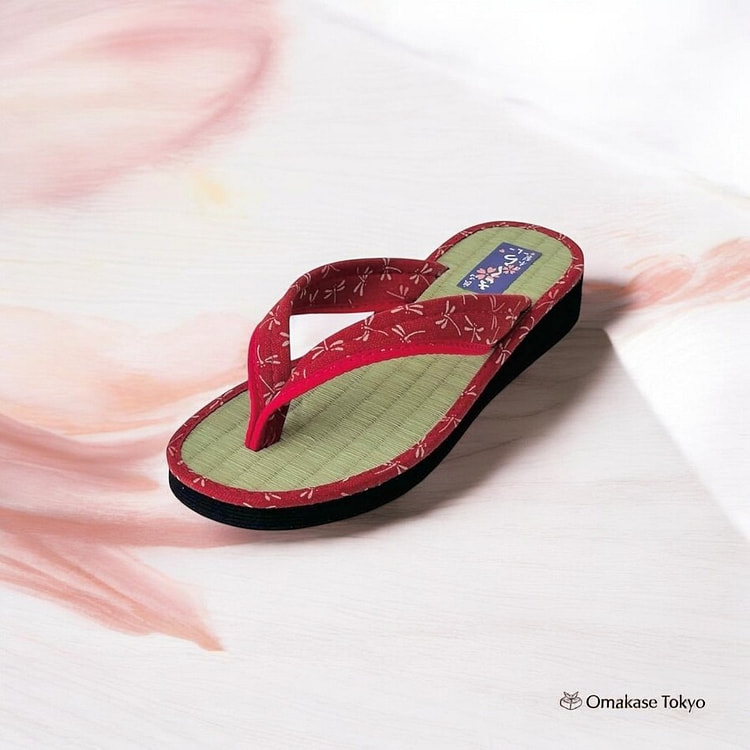 Daimyo Shokai Tatami Folding Sandals 3560 Red-M 200 g