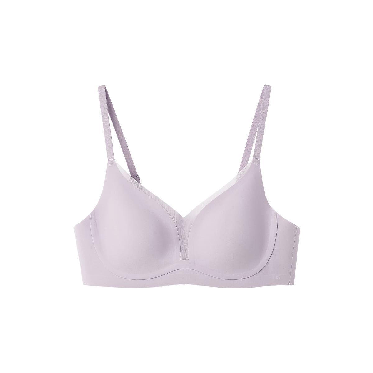 China Direct Mail Ubras Lightweight Mesh Peach Blossom Cup Large Cup Back Hook Bra – Soft Grey Purple XL+ 100 g