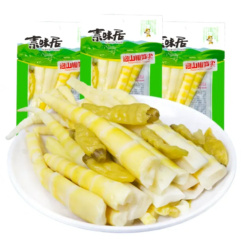 100g pickled chili and bamboo shoot tips *3 bags 300 g