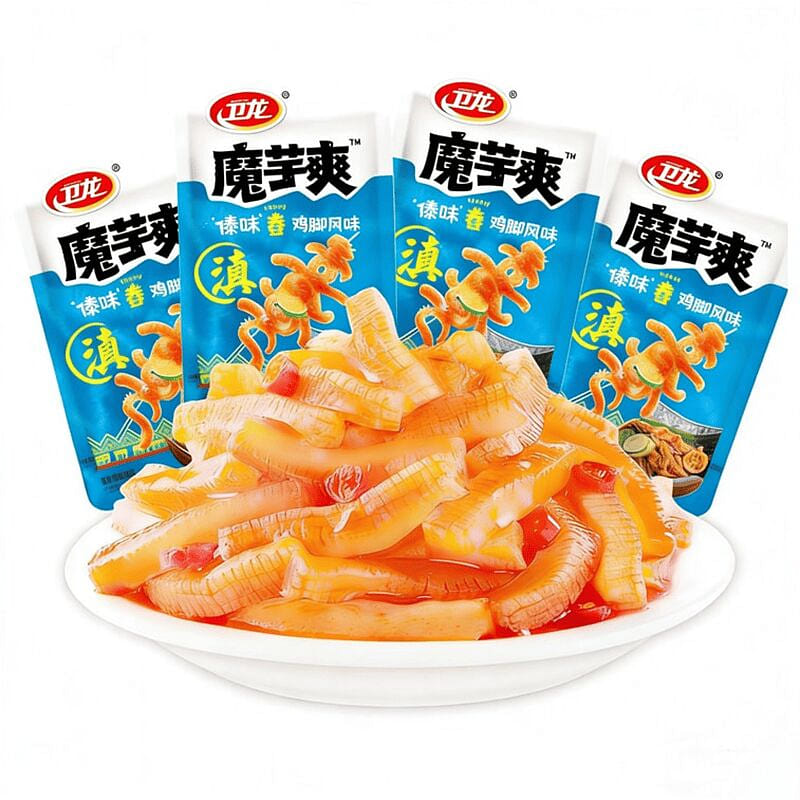 Weilong Konjac Snack Vegetarian Tripe 6 packs*15g 90 g