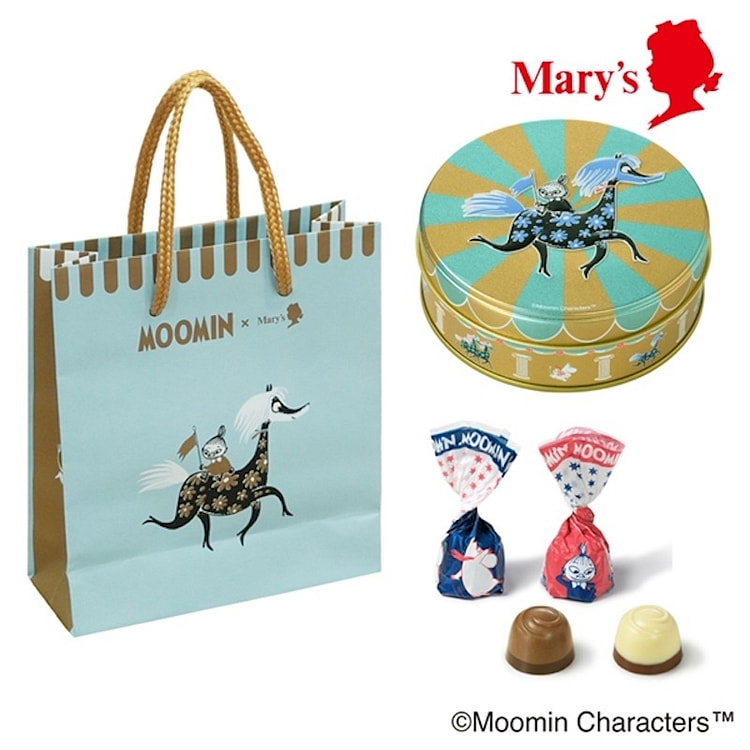 【日本直邮】Mary‘s Chocolate Moomin联名圣诞限定巧克力 45g