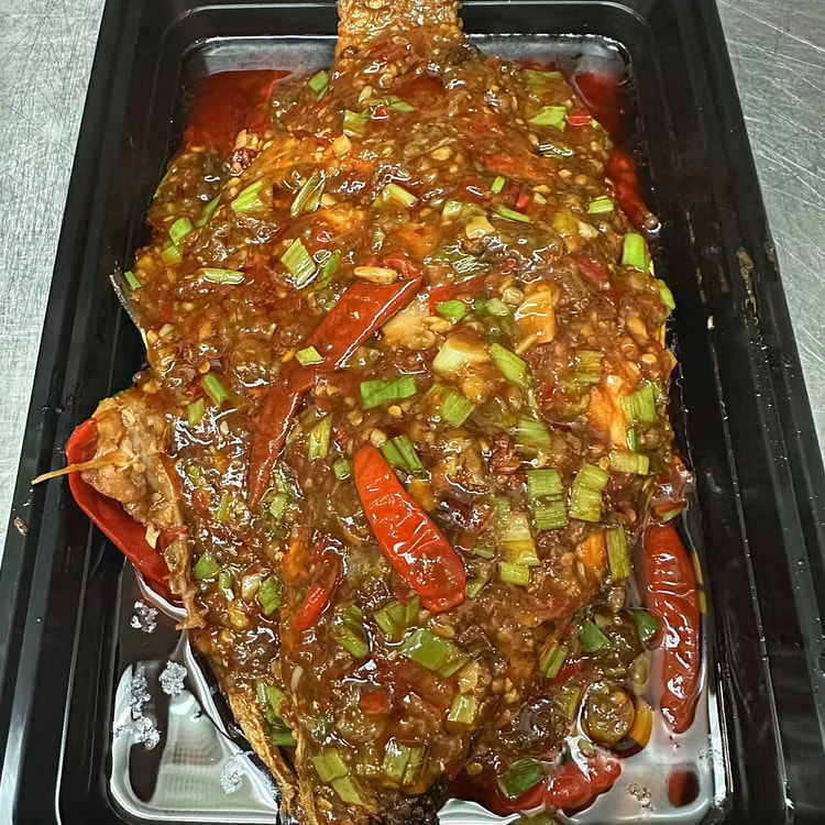 Sichuan style whole fish(tilapia)