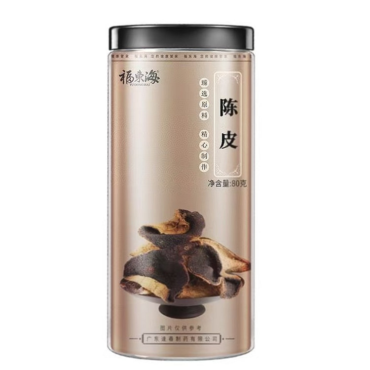 福东海 罐装新会陈皮干 陈皮泡茶正宗橘皮桔皮 80 克