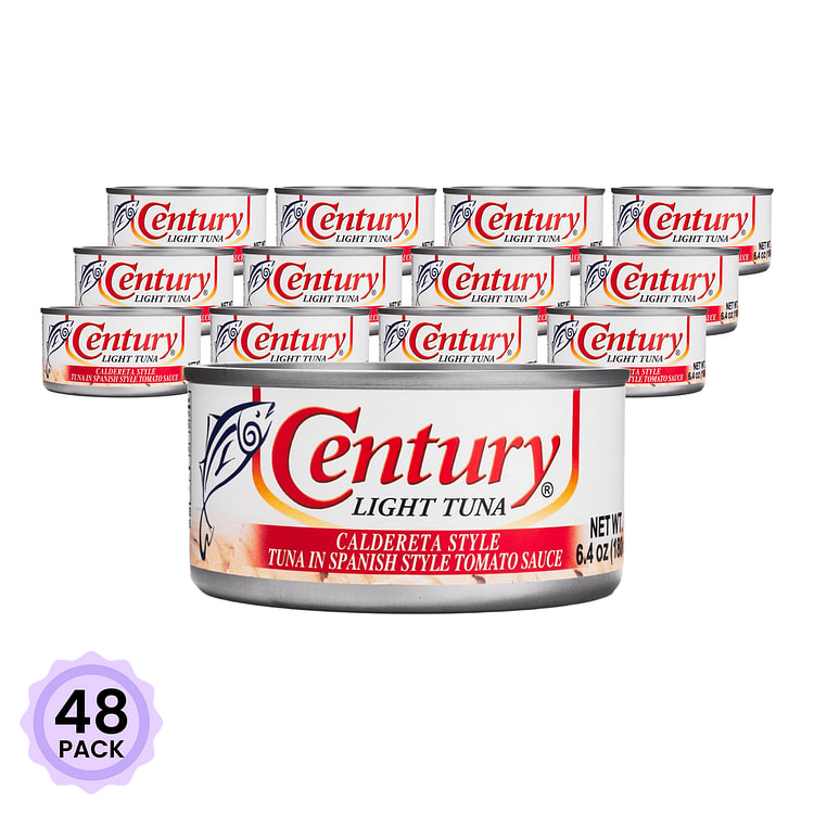 Cá Ngừ Bạc Nấu Kiểu Caldereta Đóng Hộp Century 180 g*48 pack