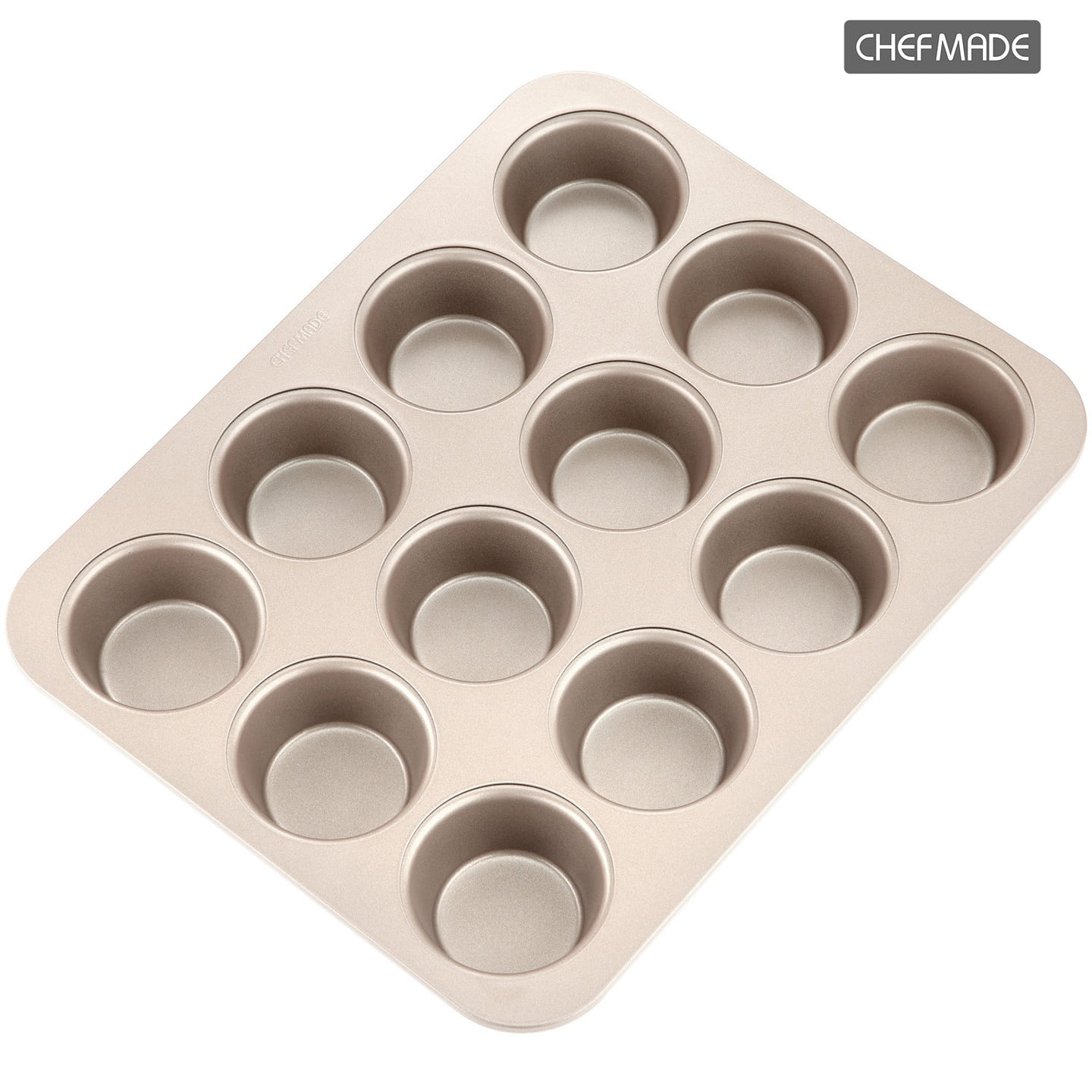 CHEFMADE Muffin Cake Pan, 12-Cavity Non-Stick Cupcake Pan Bakeware 1 each