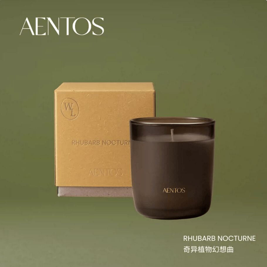 AENTOS WONDER LUXE JOURNEY CANDLE RHUBARB NOCTURNE 200 g