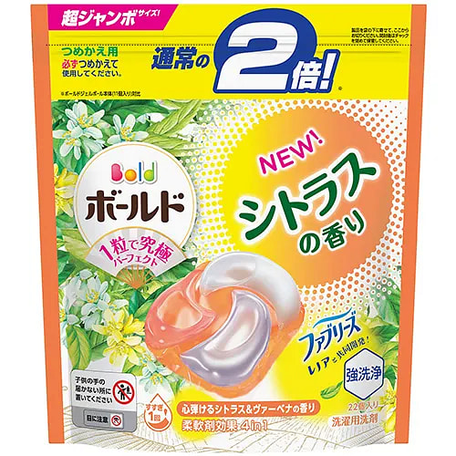 宝洁 柑橘马鞭草洗衣凝珠 22枚