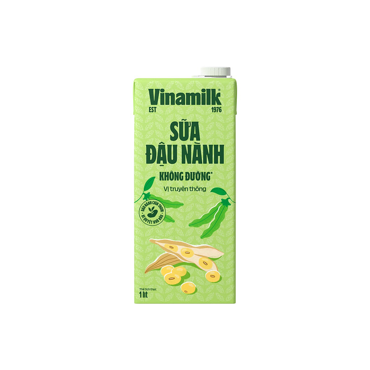 Vinamilk Soymilk with Fresh Milk Unsweetened 35oz 1 each