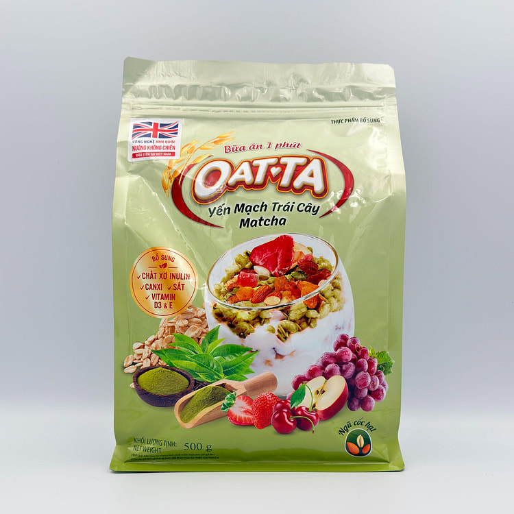Oatta Fruit Oatmeal Matcha Flavor 500g 500 g