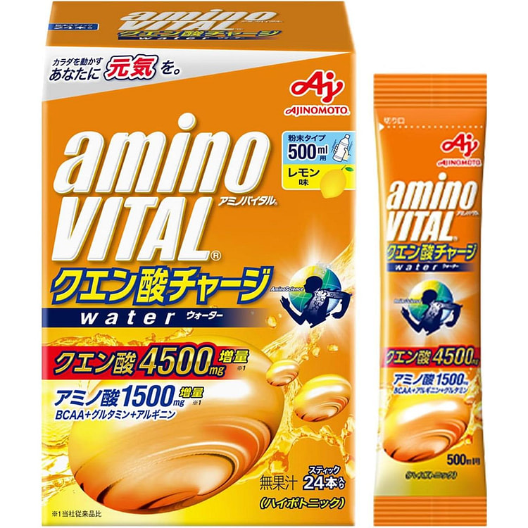 アミノバイタル クエン酸チャージウォーター レモン味 24本入 BCAA EAA アミノ酸 1 個