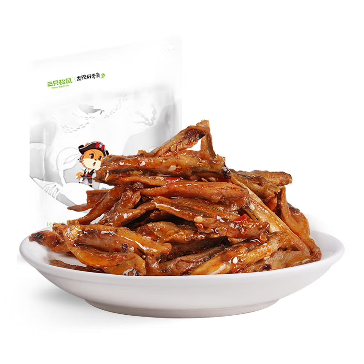 Three Squirrels Spicy Little Fish 100 g