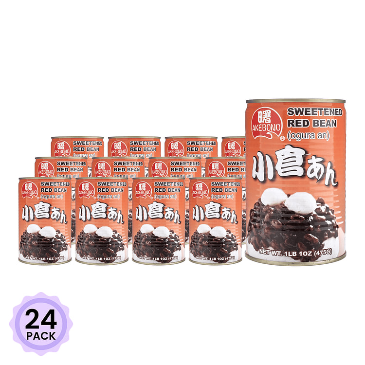 Akebono 罐装小仓红豆沙 475 克*24 包