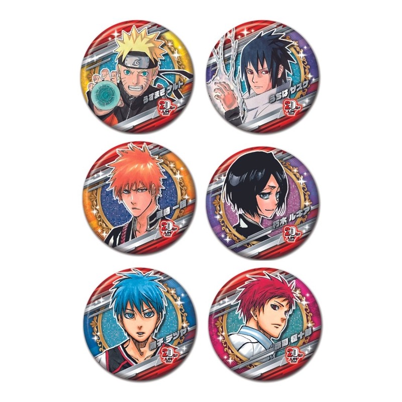日本直送】『週刊少年ジャンプ』コレクション缶バッジ【JUMP SHOP 20