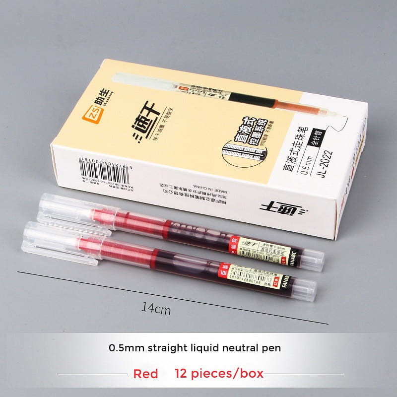 Precision 0.5mm Liquid Ink Pen-Red 12 Count 1 box