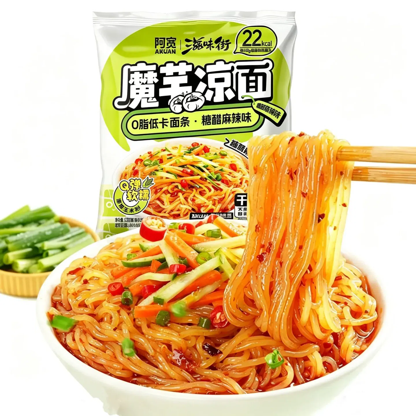 A-Kuan Konjac Noodles (Spicy Flavor) 173g 173 g