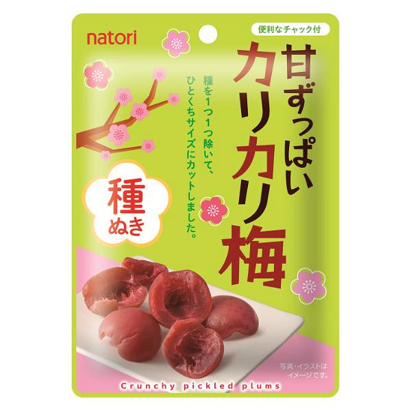 なとり 甘ずっぱいカリカリ梅 22g 1 個