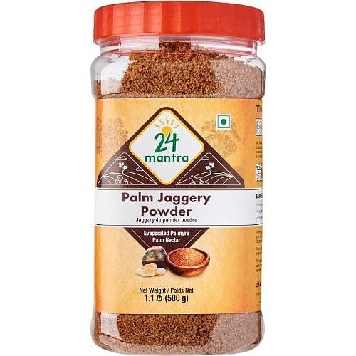 24 Mantra Palm Jaggery Powder, 1.1 lb jar 1.1 lb