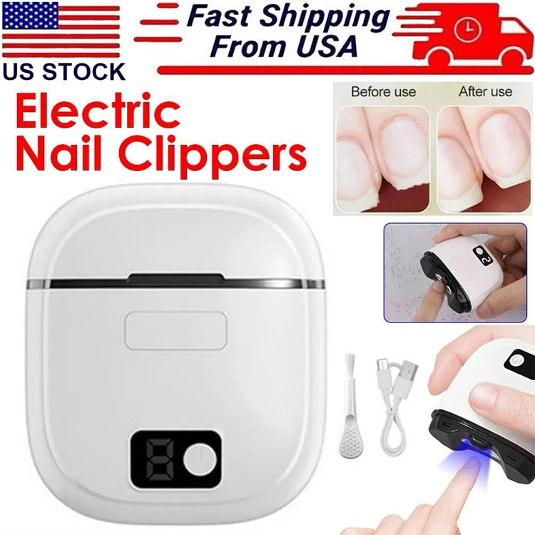 Automatic Electric Toe Nail Clippers w/ LED Light 1 case