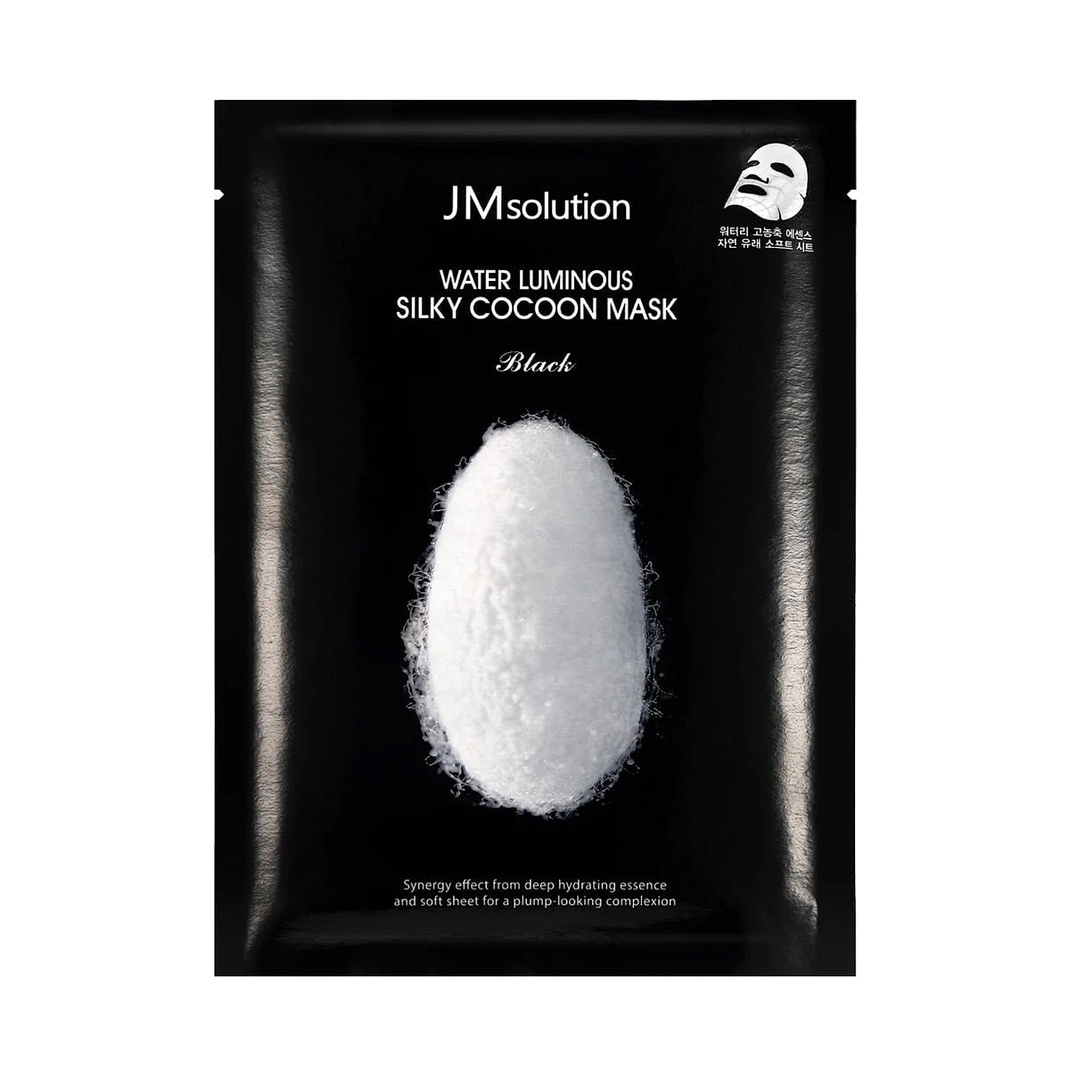 JMsolution Water Luminous Silky Cocoon Mask Black Single 1 each