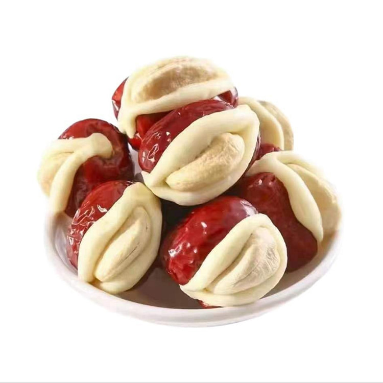 新疆奶枣，腰果泡芙枣独立装，红枣夹奶酪坚果500g 1 包