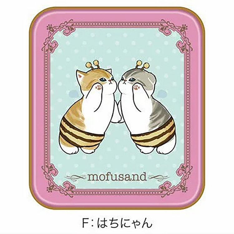 Mofusand Character Tab Pink Tin Bee Cat 2 pcs