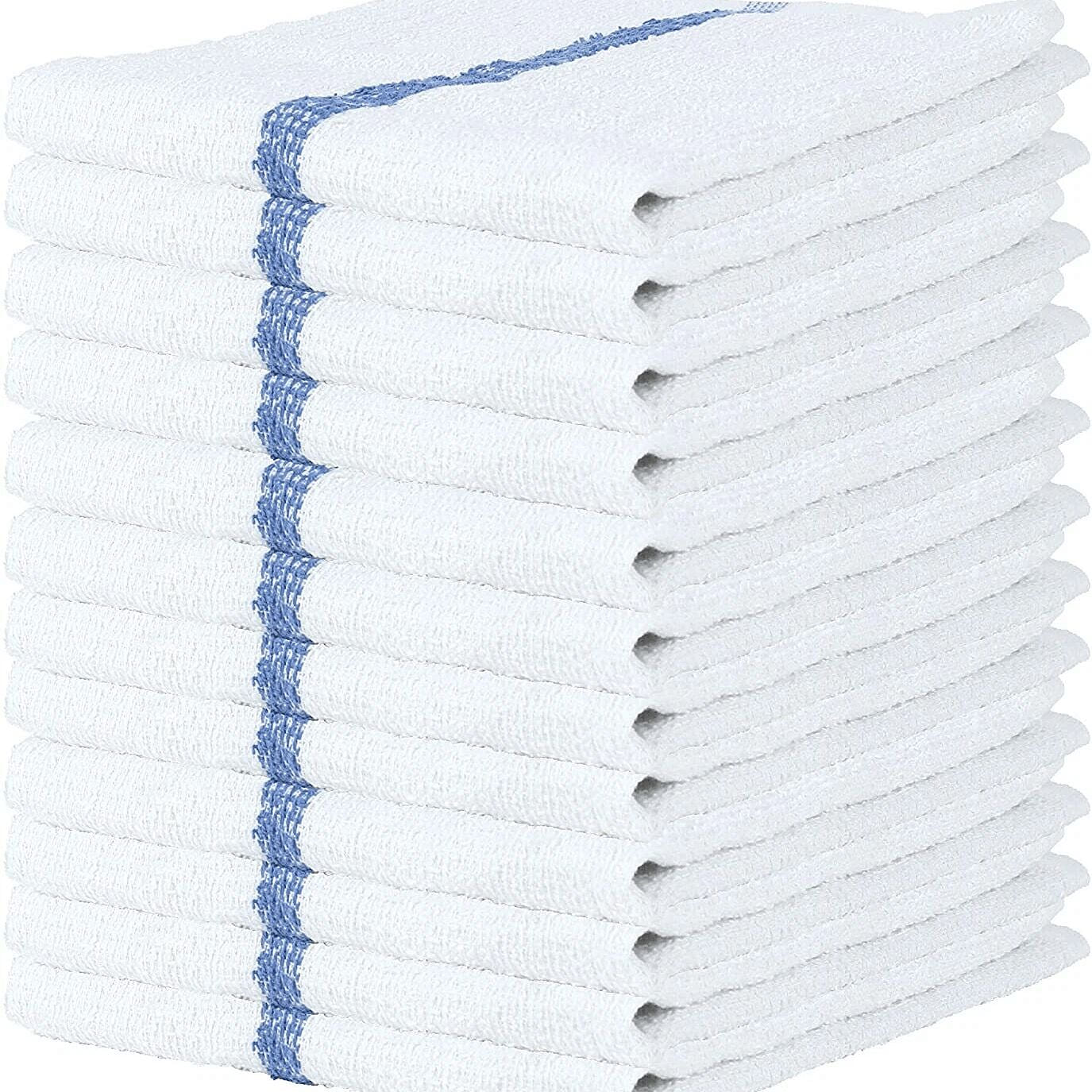 Bar Mop Towels 100% Cotton Kitchen Cleaning Towel 12 pack