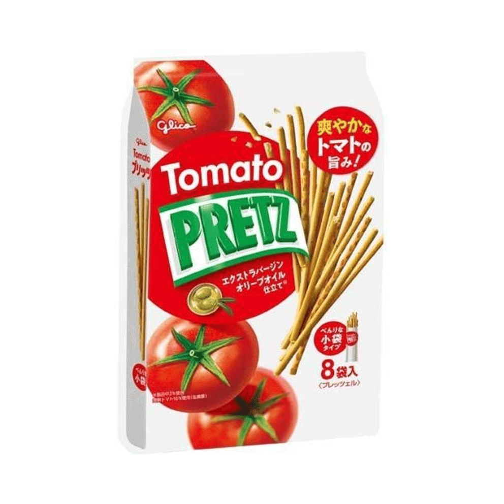 Glico Tomato pretz 8 bags 1 box