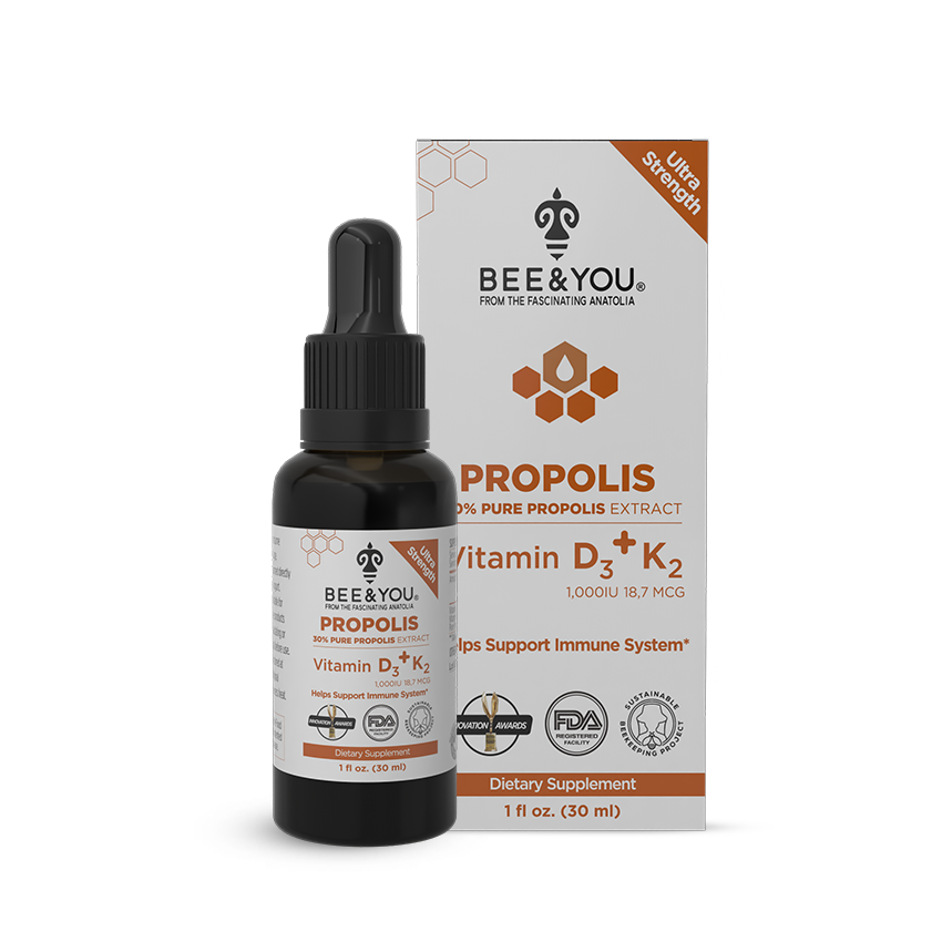 Propolis Extract with Vit D3 + Vit K2 1 fl.oz