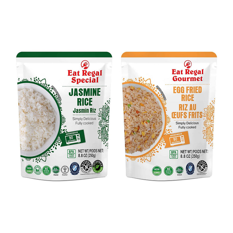 Eat Regal Egg Fried Rice & Jasmine RicePack of 12 8.8 oz