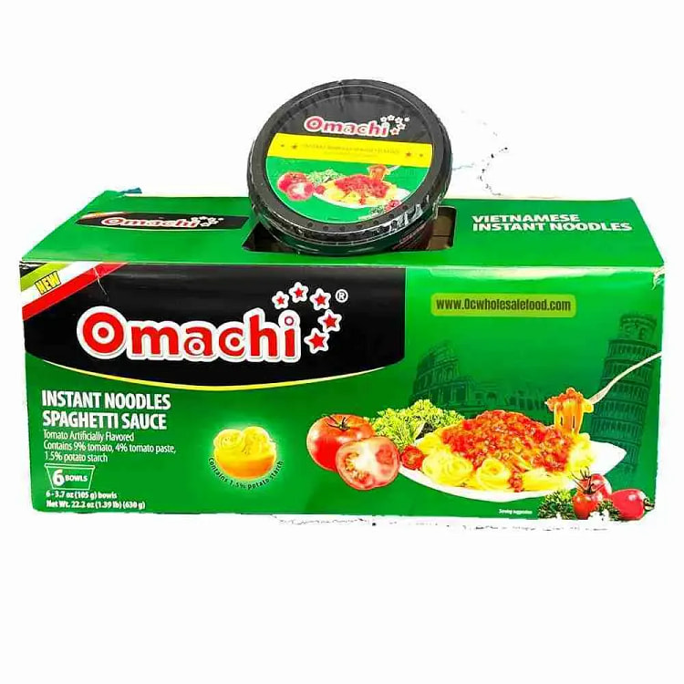 Omachi 牛肉芝士意面 - 6 包 6 份