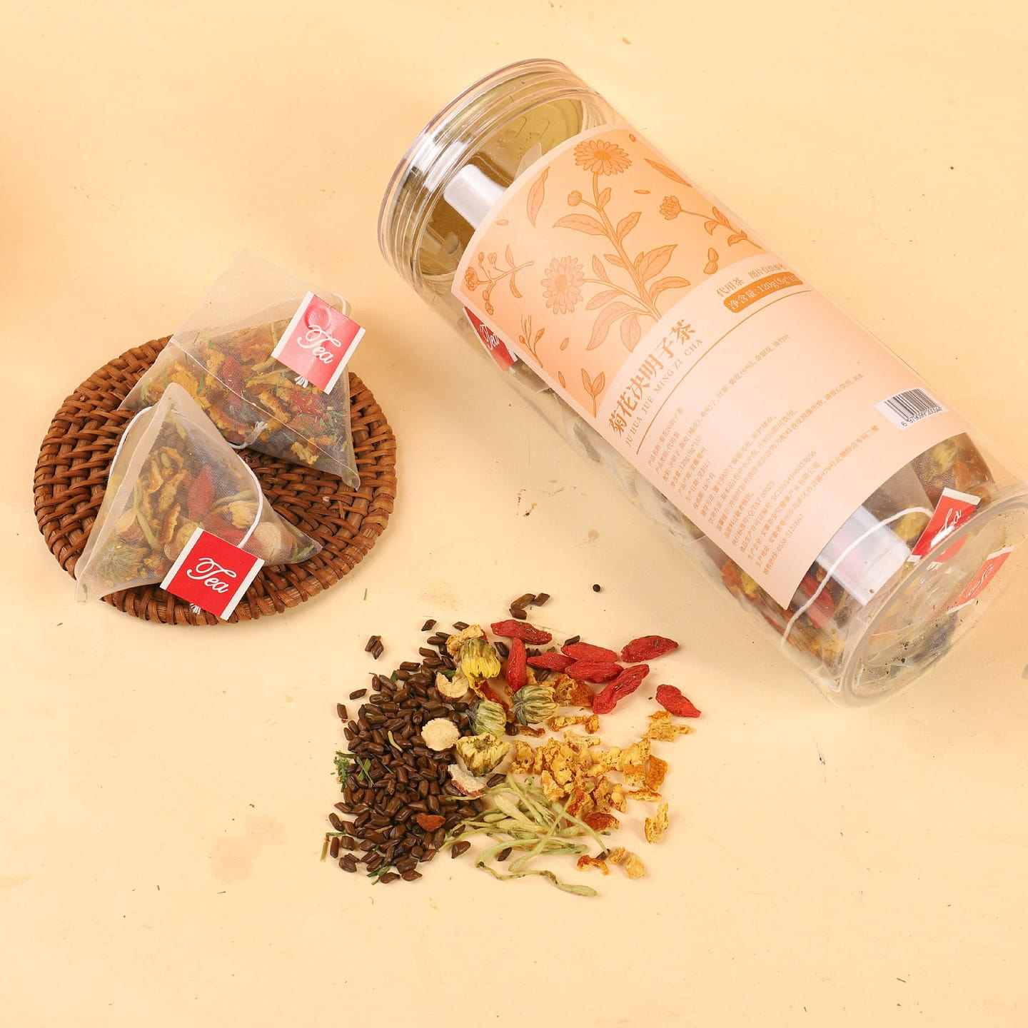Chrysanthemum Cassia Seed Herbal Tea 1 can