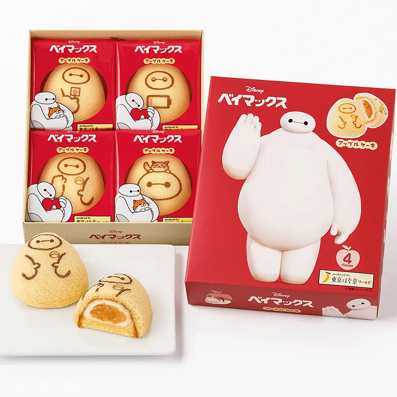 Tokyo Banana Baymax Apple Cake 4pcs Limited Editio 4 count