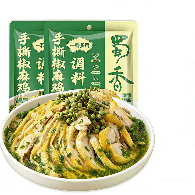 蜀香手撕椒麻鸡调料凉拌鸡肉四川特产家用凉菜青花椒 80 克